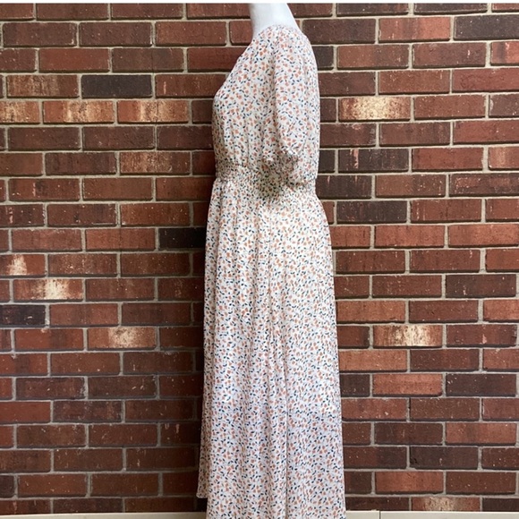 Sheer Dress Floral by Hayden Los Angeles | Large | Bridal | Wedding | Bohemian - Picture 5 of 10